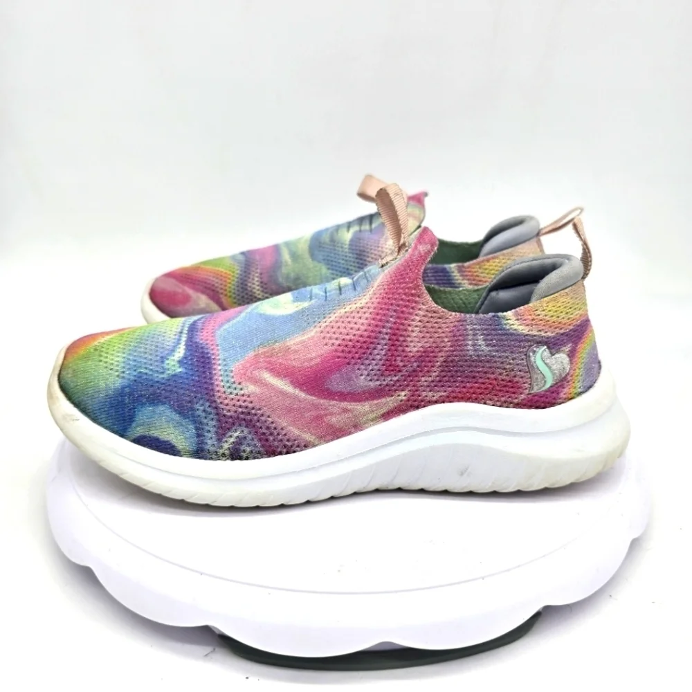 Skechers Shoe Youth 4 Ultra Flex 2.0 Swirlology Girls' Slip-On Sneakers